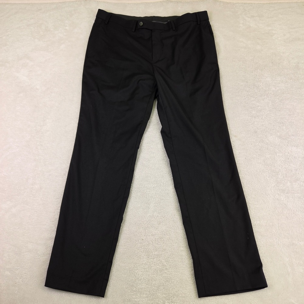Calvin Klein Mens Slim Fit Black Dress Pants Trousers 38W x 30L CA01129 RN90736